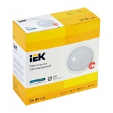 Светильник светодиодный ИЭК ДПО 5060 24Вт 4200K 2280Lm IP65 круг белый