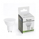 Лампа светодиодная Feron LB-24 MR16 5W 4000K 220V GU10 420Lm холодный свет