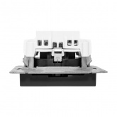 Механизм розетки EKF 2P+E 16А с защитными шторками Эпика черный