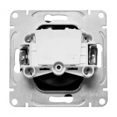 Механизм розетки EKF 2P+E 16А с защитными шторками Эпика черный