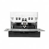 Механизм розетки EKF 2P+E 16А с USB-C - 2шт со шторками Эпика черный