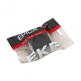 Механизм розетки EKF 2P без заземления 16А с защитными шторками Эпика черный