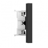 Двойная розетка EKF без заземления 2х2P 16А с рамкой Эпика черный