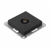 Механизм розетки EKF простой TV 5-862МГц Эпика черный