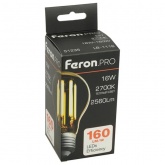 Лампа светодиодная филаментная Feron PRO LB-1116 A60 16W 2700K 175-265V E27 2560Lm теплый свет