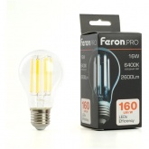 Лампа светодиодная филаментная Feron PRO LB-1116 A60 16W 6400K 175-265V E27 2600Lm дневной свет