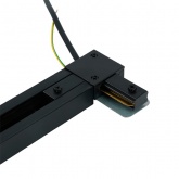 Коннектор Feron LD1021С угловой для шинопровода с проводом, черный, для CAB1007