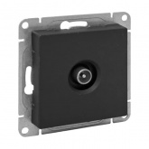 Механизм розетки EKF проходной TV 5-862МГц Эпика черный