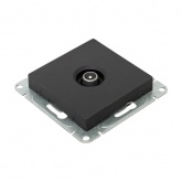 Механизм розетки EKF оконечный TV 5-862МГц Эпика черный