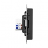 Механизм двойной компьютерной розетки EKF RJ45 кат.5 Эпика черный