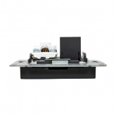 Механизм розетки EKF TV+RJ45 (cat5) Эпика черный