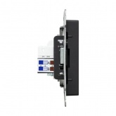 Механизм розетки EKF TV+RJ45 (cat5) Эпика черный