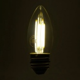 Лампа филаментная светодиодная свеча Feron PRO LB-1206 C35 6W 4000K 175-265V E27 980Lm холодный свет