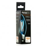 Лампа филаментная светодиодная свеча Feron PRO LB-1206 C35 6W 6400K 175-265V E27 1000Lm дневной свет