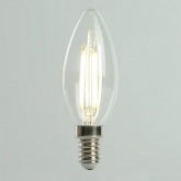 Лампа филаментная светодиодная свеча Feron PRO LB-1206 C35 6W 4000K 175-265V E14 980Lm холодный свет