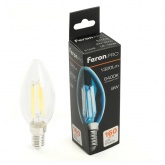 Лампа филаментная светодиодная свеча Feron PRO LB-1208 C35 8W 6400K 175-265V E14 1320Lm дневной свет