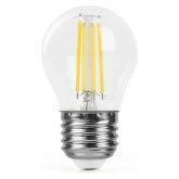 Лампа светодиодная филаментная шарик Feron PRO LB-1706 G45 6W 4000K 175-265V E27 980Lm холодный свет