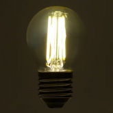 Лампа светодиодная филаментная шарик Feron PRO LB-1706 G45 6W 4000K 175-265V E27 980Lm холодный свет