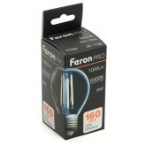Лампа светодиодная филаментная шарик Feron PRO LB-1706 G45 6W 6400K 175-265V E27 1000Lm дневной свет