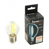 Лампа светодиодная филаментная шарик Feron PRO LB-1708 G45 8W 6400K 175-265V E27 1320Lm дневной свет