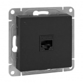 Механизм телефонной розетки EKF RJ11 Эпика черный