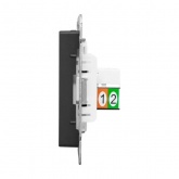 Механизм телефонной розетки EKF RJ11 Эпика черный