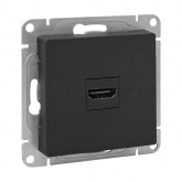 Механизм розетки EKF HDMI Эпика черный