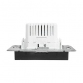 Механизм зарядной розетки EKF 2хUSB тип C Эпика черный