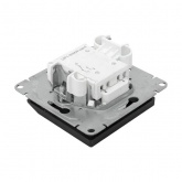 Механизм выключателя карточного с подсветкой EKF 10А Эпика черный