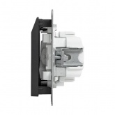 Механизм выключателя карточного с подсветкой EKF 10А Эпика черный