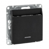 Механизм выключателя карточного с подсветкой EKF 10А Эпика черный