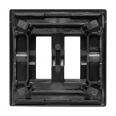 Пластина EKF переходная для 1 или 2х клавишного выключателя IP44 Эпика черный