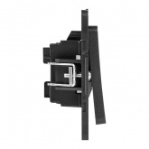 Механизм выключателя 1-клавишного EKF 10А Стокгольм черный