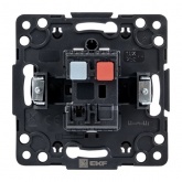 Механизм выключателя 1-клавишного EKF 10А Стокгольм черный
