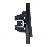 Механизм выключателя 2-клавишного EKF 10А Стокгольм черный