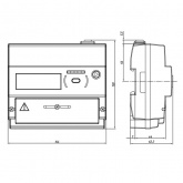 Счетчик трехфазный многотарифный Энергомера CE308 R34.543.OAA.SYUVLFZ SPds 5-10А Оптопорт 2xRS485