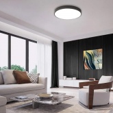 Светильник светодиодный накладной Feron AL1600 48W 3000K-6400K 3840Lm IP44 черный, круглый