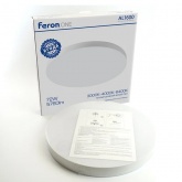 Светильник светодиодный накладной Feron AL1600 72W 3000K-6400K 5760Lm IP44 белый, круглый