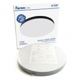 Светильник светодиодный накладной Feron AL1600 72W 3000K-6400K 5760Lm IP44 черный, круглый
