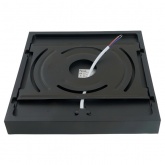 Светильник светодиодный накладной Feron AL267 12W 6400K 960Lm IP44 черный, квадратный