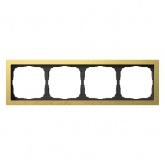Рамка Systeme Electric ArtGallery Pure 4 поста металл, золото