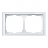 Рамка Systeme Electric ArtGallery Pure 2 поста органическое стекло, белый