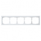 Рамка Systeme Electric ArtGallery Pure 5 постов органическое стекло, белый