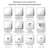 Рамка Systeme Electric ArtGallery Pure 2 поста органическое стекло, алюминий