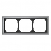 Рамка Systeme Electric ArtGallery Pure 3 поста органическое стекло, алюминий