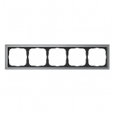 Рамка Systeme Electric ArtGallery Pure 5 постов органическое стекло, алюминий