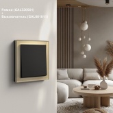 Рамка Systeme Electric ArtGallery Pure 1 пост органическое стекло, шампань