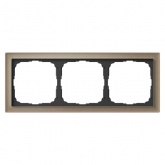 Рамка Systeme Electric ArtGallery Pure 3 поста органическое стекло, шампань