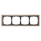 Рамка Systeme Electric ArtGallery Pure 4 поста органическое стекло, шампань