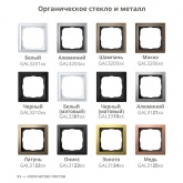 Рамка Systeme Electric ArtGallery Pure 5 постов органическое стекло, шампань